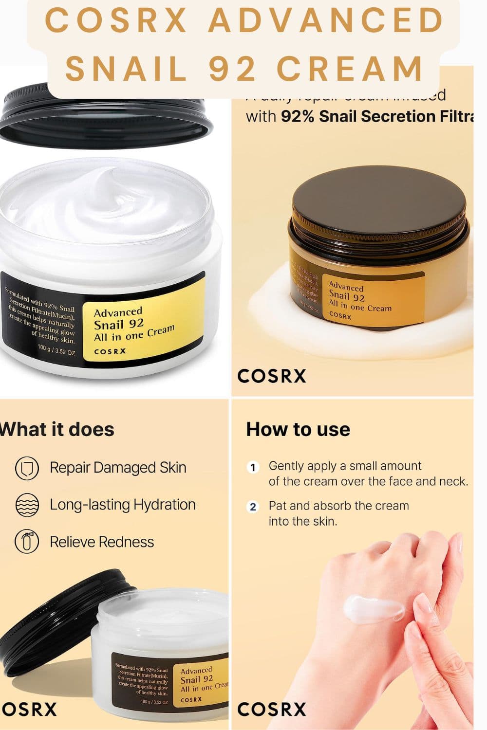 Advanced Snail 92 All in One Cream